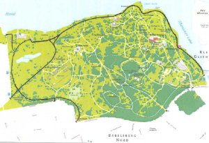 Karte Radwege Babelsberger Park